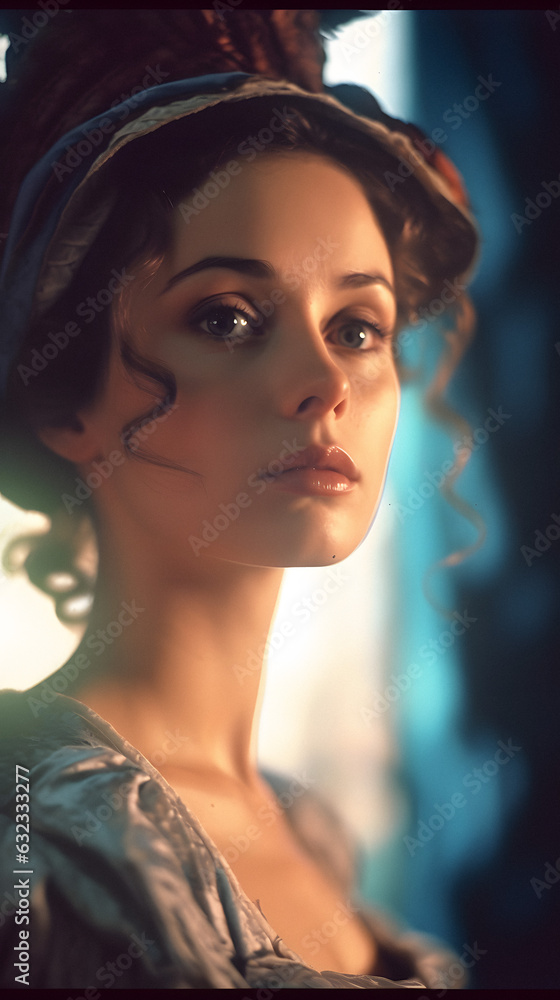 Nonchalant Beauty: Generative AI Portrait Nonchalant Beauty: Generative AI Portrait