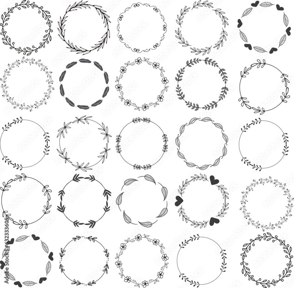 Set of frames for design. Set of icons for design. Print ready vector design for Tshirt, Mug and printing item. bundle design .Black and white view. design vector set. Set of frames for design. Set of icons for design. Print ready vector design for Tshirt, Mug and printing item. bundle design .Black and white view. design vector set.