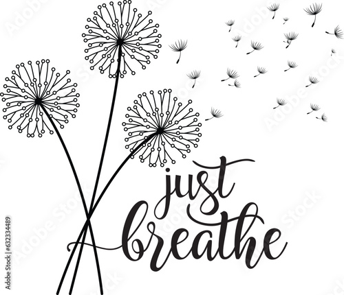 Just breather vector design .Print ready vector design for Tshirt, Mug and printing item. bundle design  .Black and white view. design vector set. Icon bundle .
