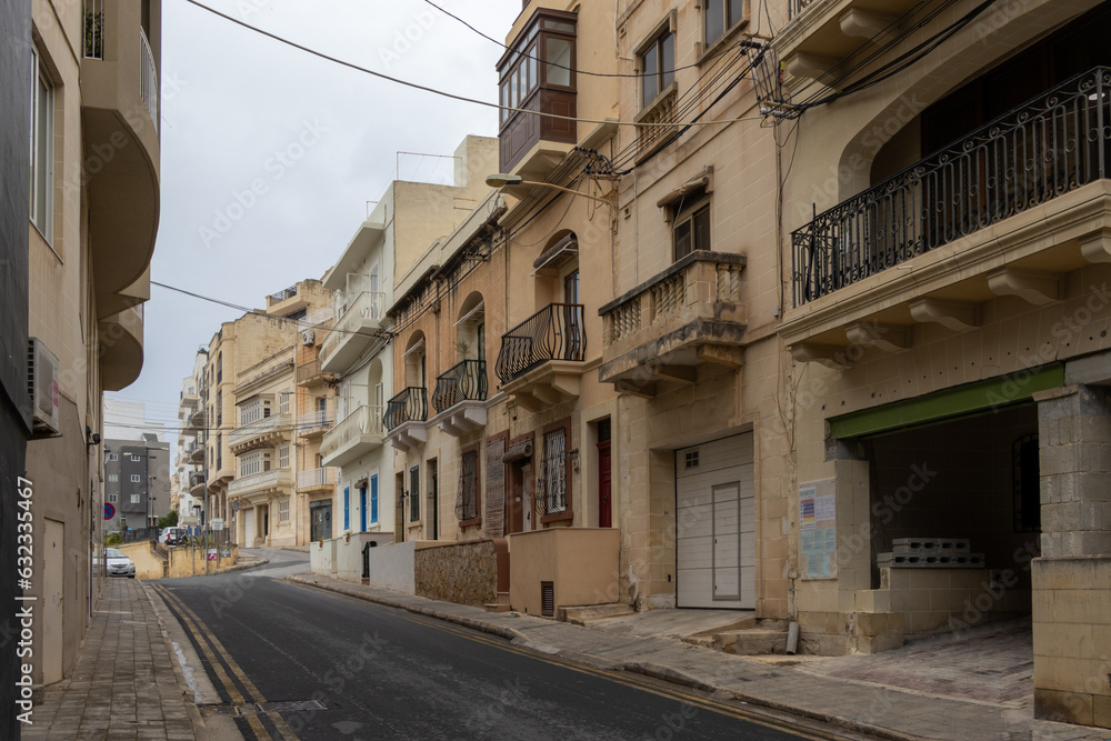 A typical street in Malta 