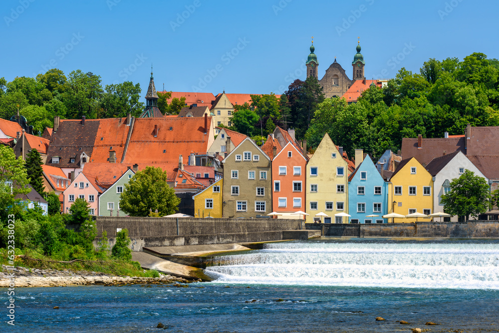 Obraz premium Landsberg am Lech historical Old town, Germany