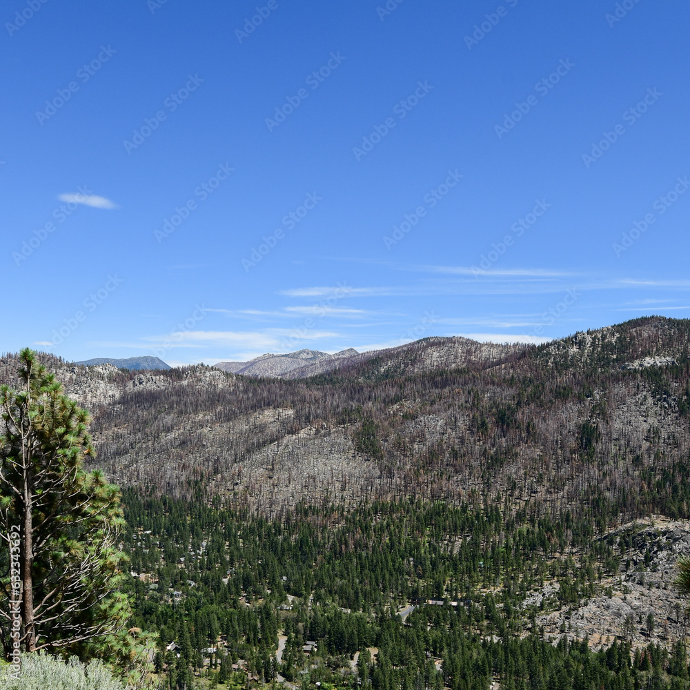 View from El Dorado Freeway towards Meyers and Lake Tahoe View from El Dorado Freeway towards Meyers and Lake Tahoe
