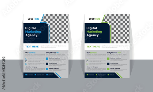  Set of Editable square business web banner design template. cover modern layout, annual report, poster, flyer in A4 