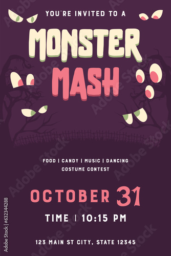 Halloween Invite - Monster Mash