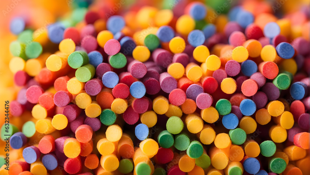 AI's Colorful Creation: Sweet Candy Ball Design – Chocolate, Sugar Texture & Bright Coloured Round Sweets in Red, Green, Yellow, Orange Patterns – Fun Food Background Decoration AI's Colorful Creation: Sweet Candy Ball Design – Chocolate, Sugar Texture & Bright Coloured Round Sweets in Red, Green, Yellow, Orange Patterns – Fun Food Background Decoration