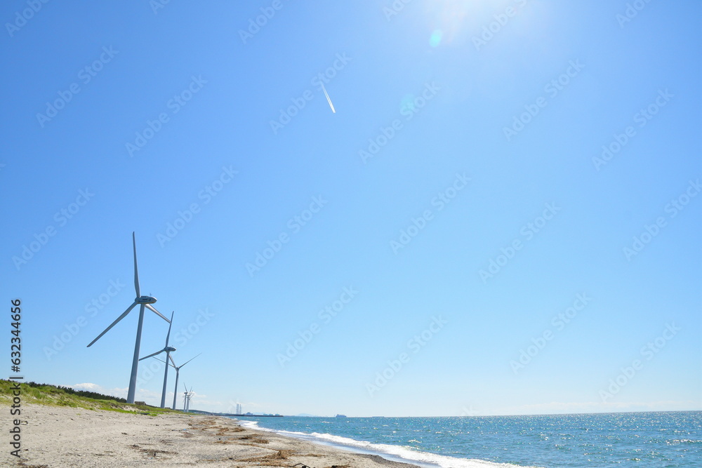 風力発電　村松浜（新潟県）