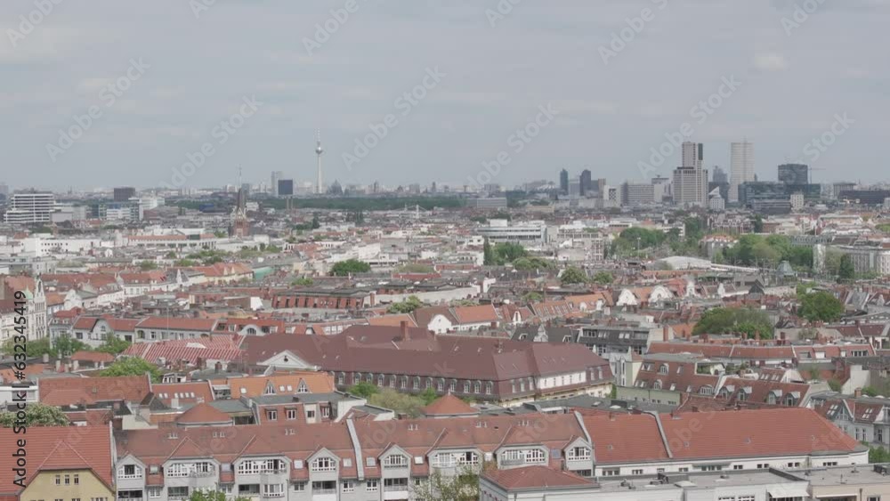 Berlin Aerial Drone Skyline