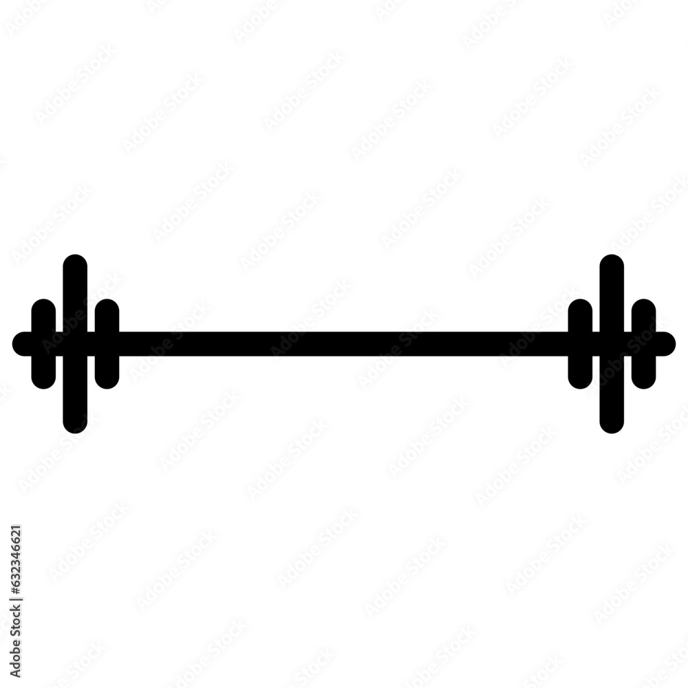 Barbell Weight Vector Illustration Barbell Weight Vector Illustration