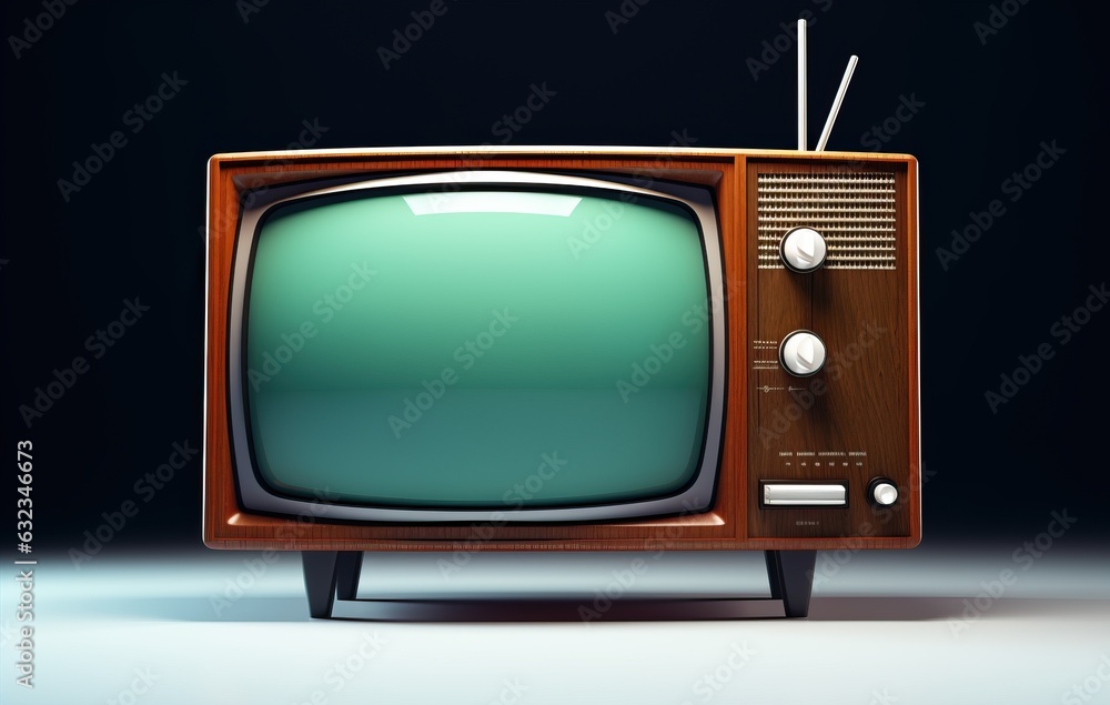 vintage television model, generative ai