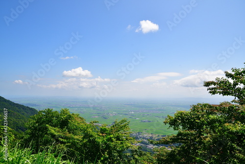 弥彦山山頂からの眺め（新潟県）