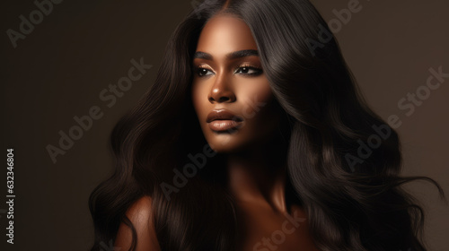 Beautiful afro american woman with glamour makeup, beauty salon concept, beautiful african american make-up girl