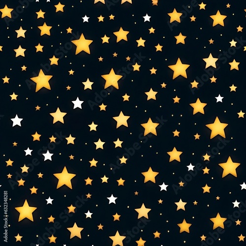 Twinkle Stars in the Black Sky Image Wallpaper