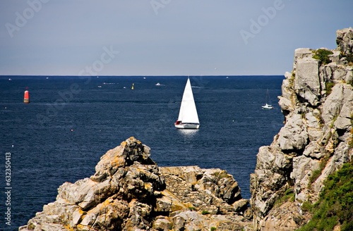 Summer Serenity: Scenic Bretagne Coastline at Perros Guirec photo