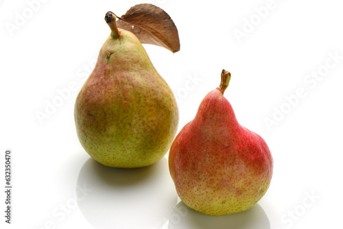 fresh pears on white background, studio shot 11