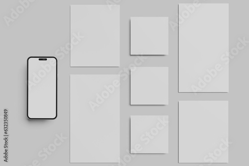 Instagram Stories And Post Blank Mockup