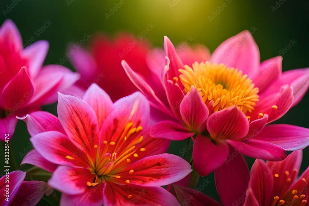 Obraz premium flowers bouquet made of Alstroemeria