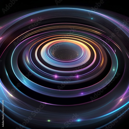 Modern Colorful Neon Stripes Image Wallpaper No. 4