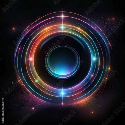 Modern Colorful Neon Stripes Image Wallpaper No. 1