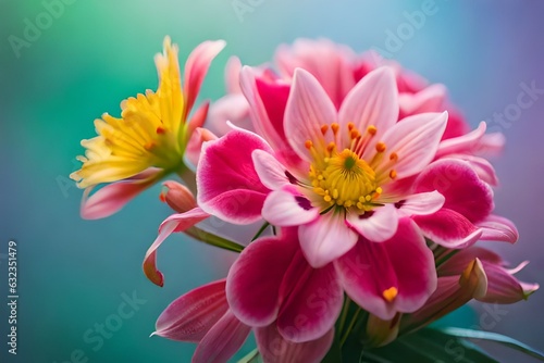 flowers bouquet made of Alstroemeria