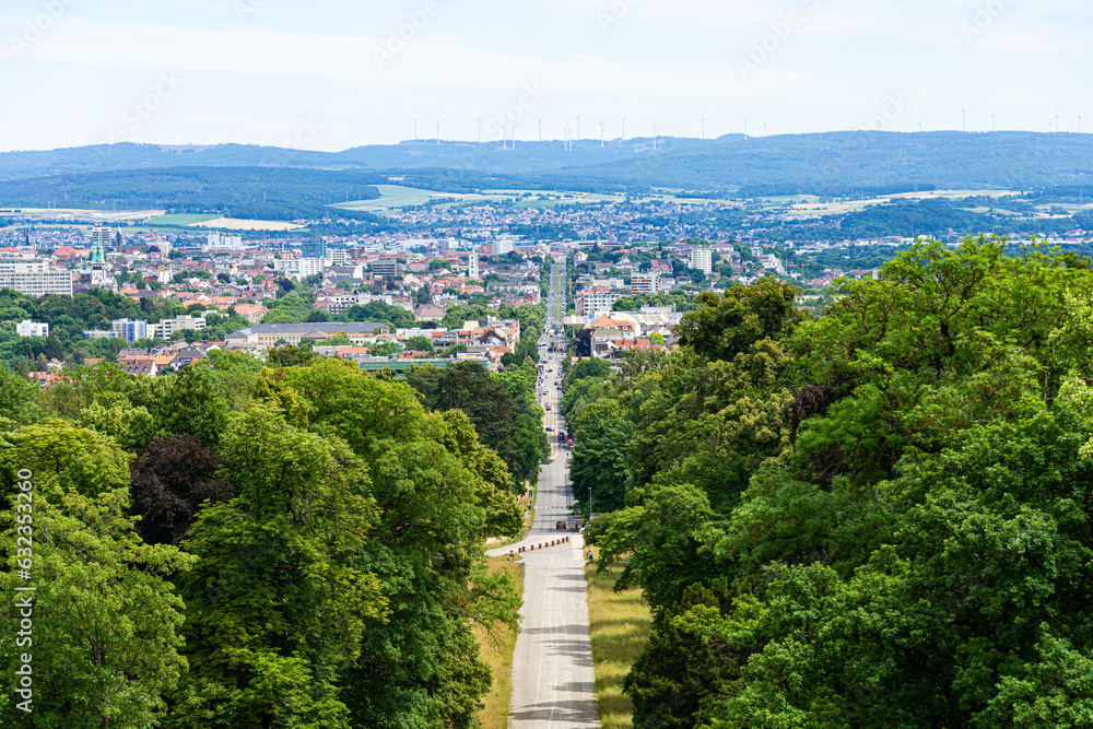Panoramic view of Kassel city, Hessen, Germany Panoramic view of Kassel city, Hessen, Germany