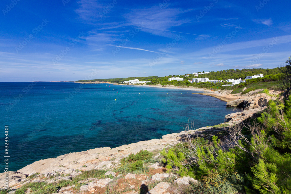 San Adeodato beach in Menorca (Spain)