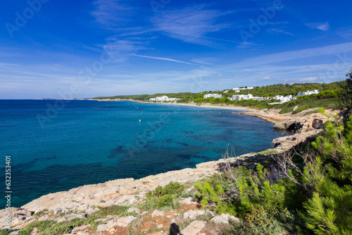 San Adeodato beach in Menorca  Spain 