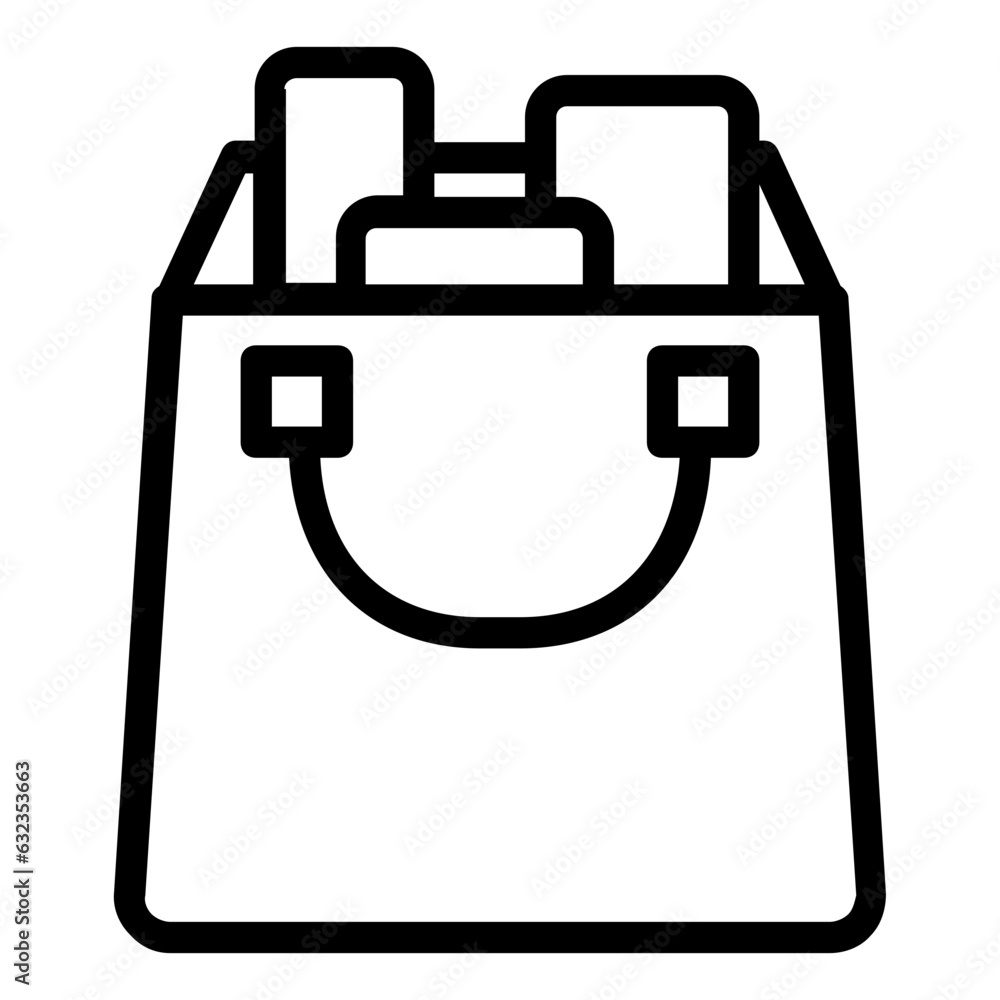 Fototapeta premium Shopping bag icon 