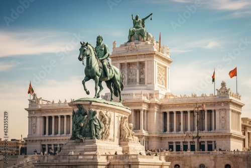Vittorio Emanuele II Monument in Rome Italy travel destination picture photo