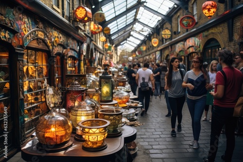 Camden Market in London England travel destination picture © 4kclips