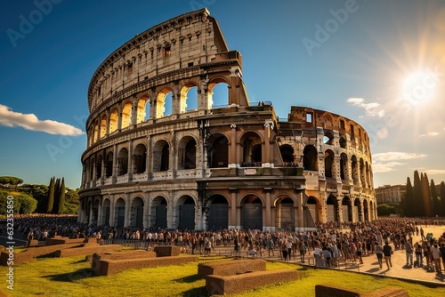 Papier peint Colosseum in Rome Italy travel destination picture