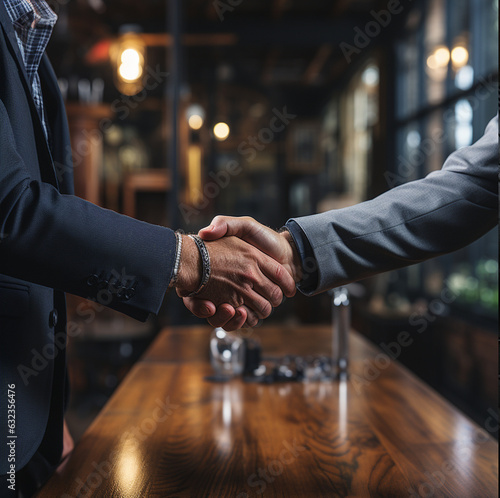 Professional Business Handshake: Successful Partnership and Collaboration