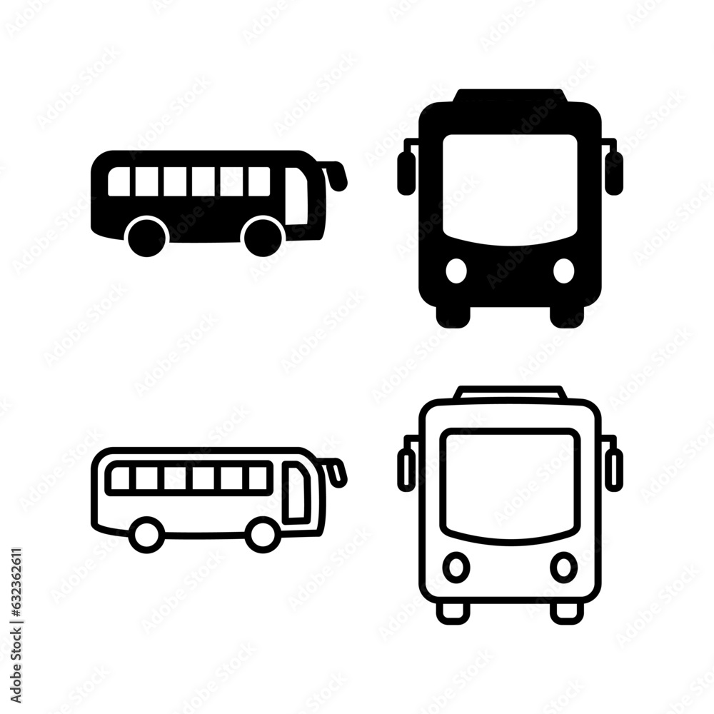 Bus icon vector. bus vector icon Bus icon vector. bus vector icon