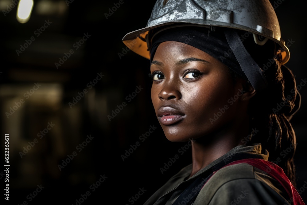 crafting progress: diligent worker at factory, Generative AI crafting progress: diligent worker at factory, Generative AI