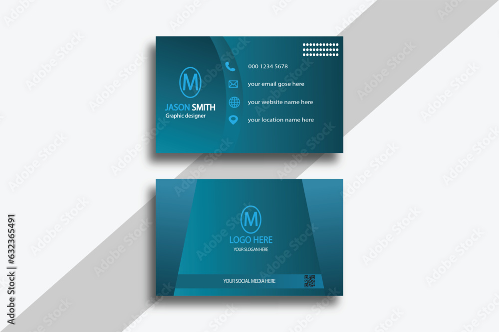 Creative business card design, modern visiting card, template vector Creative business card design, modern visiting card, template vector