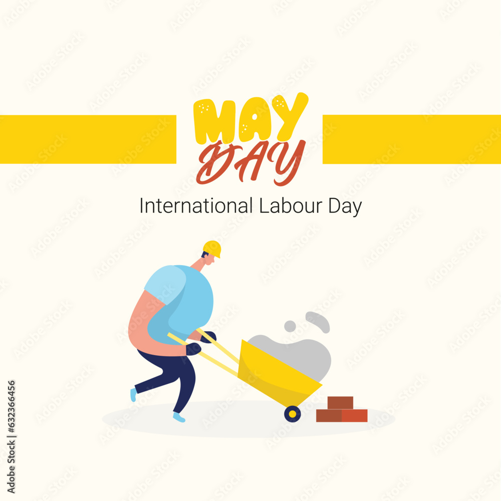 Free Vector World Labour Day Illustration for Social Media, International Labour Day, Vector Art Free Vector World Labour Day Illustration for Social Media, International Labour Day, Vector Art