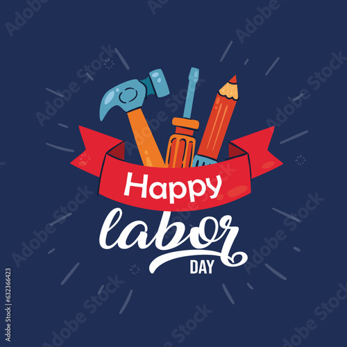 Free Vector World Labour Day Illustration for  Social Media, International Labour Day, Vector Art