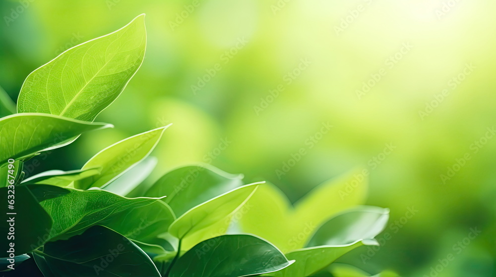 Nature of green leaf, greenery wallpaper