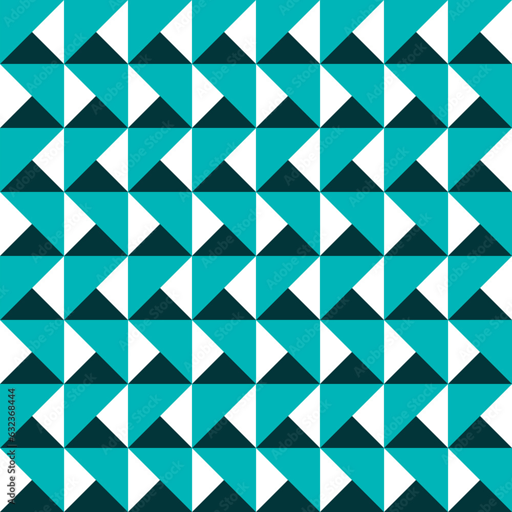 Seamless pattern with geometric motifs in three colors Seamless pattern with geometric motifs in three colors