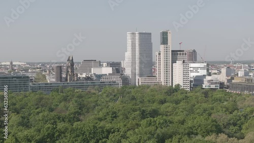 Berlin Aerial Drone Skyline Tiergarten Zoo