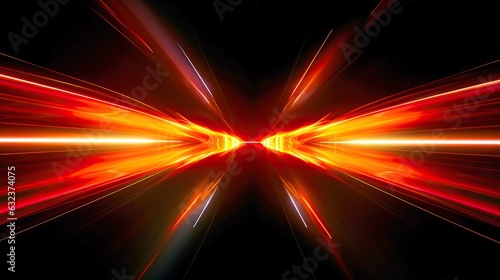 Futuristic Neon highway in a digital environment abstract background, generative AI