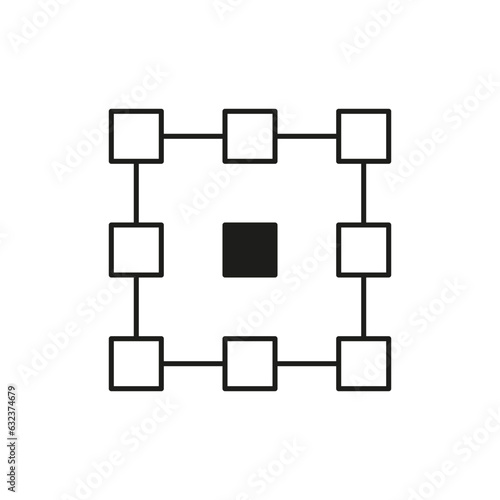 Align center icon. Vector illustration. Eps 10.