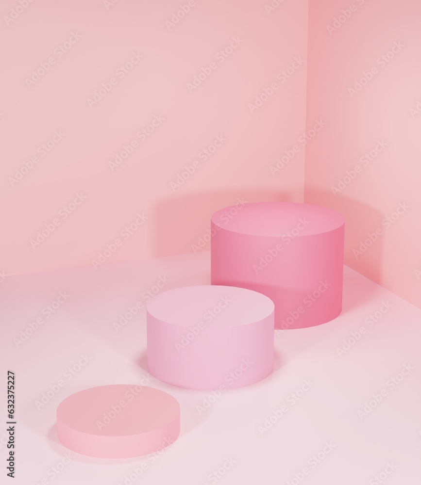 pink podium abstract 3D model pink podium abstract 3D model