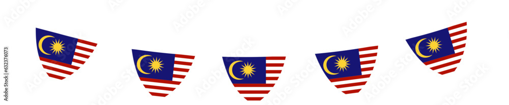 Obraz premium Malaysia flag Illustration, Malaysia Independence day clipart