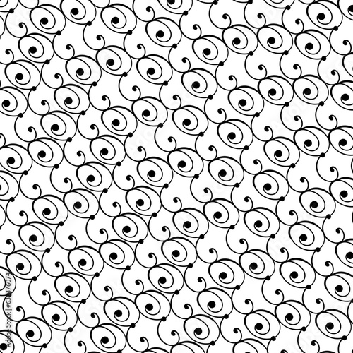 Connecting whorls with black thickenings form a pattern