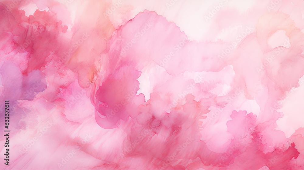 Fototapeta premium Pink texture watercolor background, abstract