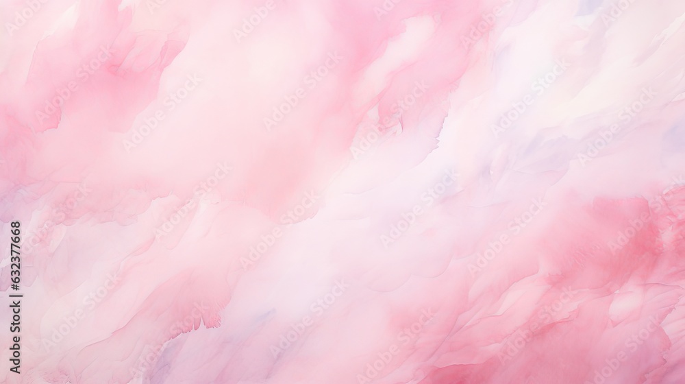 Pink cotton texture watercolor background, abstract