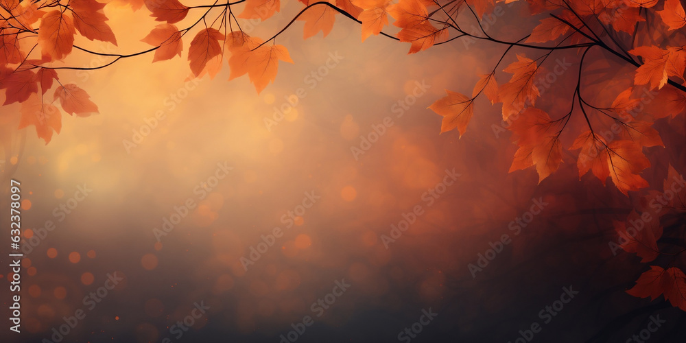 Colorful leaves falling against a rustic wooden background - autumn banner Colorful leaves falling against a rustic wooden background - autumn banner