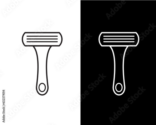 Razor icon vector flat style beauty illustration