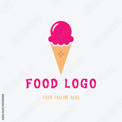 Strawberry Ice Cream Logo
