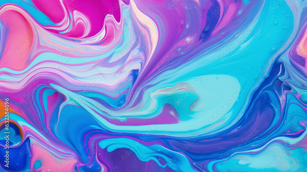 AI art  Gradients colors, waves ラデーション カラー,波